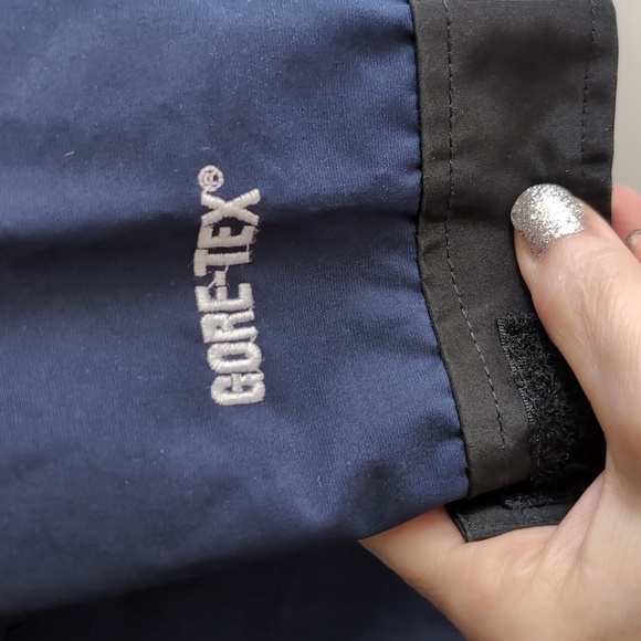 THE NORTH FACE GORE-TEX Jacket Kids XL Navy Blue + black. Outdoor Hiking. RARE. - Picture 6 of 13